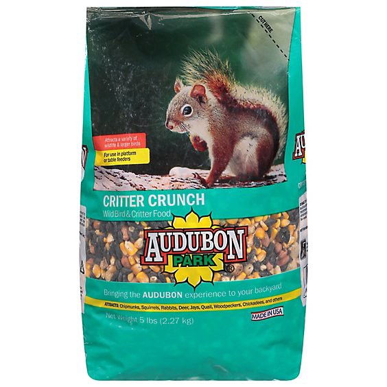 slide 1 of 1, Audubon Park Wild Bird & Critter Food Critter Crunch Bag - 5 Lb, 5 lb