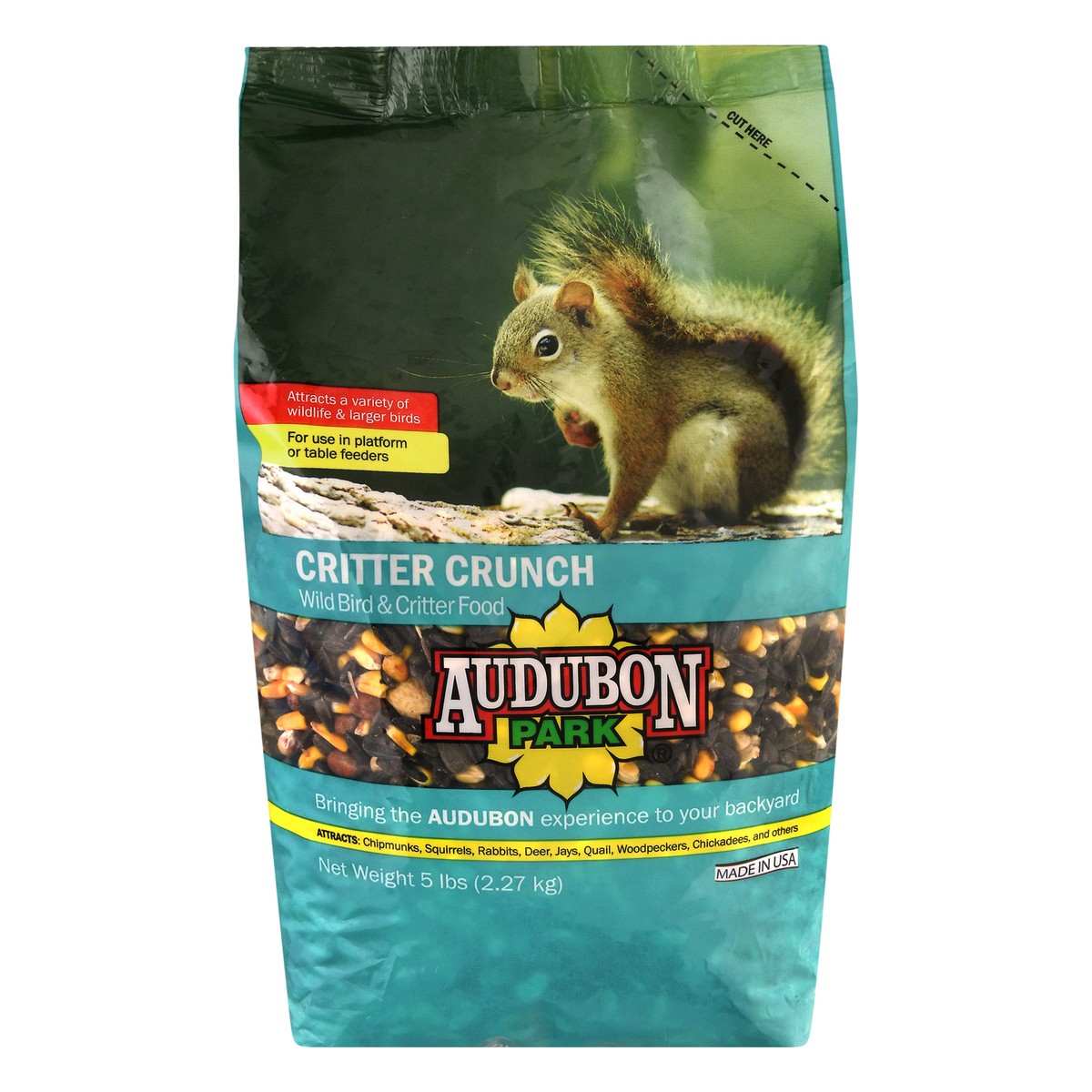 slide 6 of 10, Audubon Park Wild Bird & Critter Food Critter Crunch Bag - 5 Lb, 5 lb