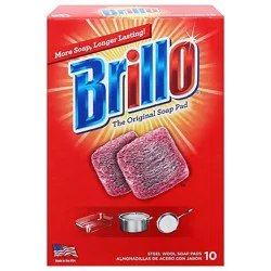 Brillo Steel Wool Soap Pads - 10 Count