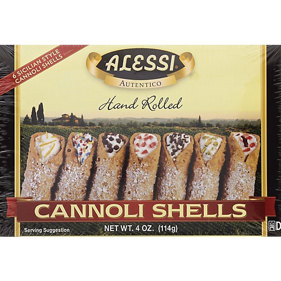 slide 1 of 1, Alessi Hand Rolled Sicilian Style Cannoli Shells - 4 Oz, 4 oz
