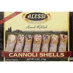 Alessi Hand Rolled Sicilian Style Cannoli Shells - 4 Oz