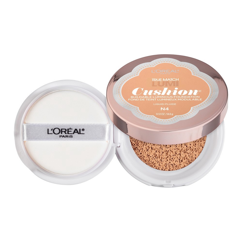 slide 3 of 7, L'Oréal True Match Cushion N4 Buff Beige, 0.51 fl oz