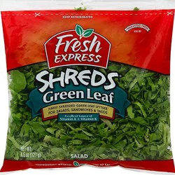 Fresh Express Green Leaf Shreds - 4.5 Oz