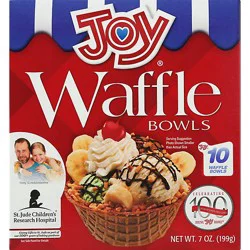 Joy Waffle Bowls 10 Count - 7 Oz