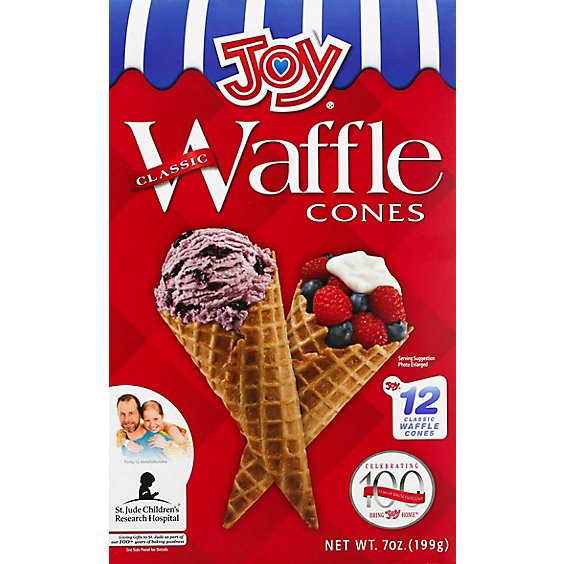 slide 1 of 1, Joy Waffle Cones 12 Count - 7 Oz, 12 ct