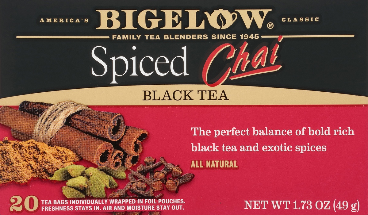 slide 8 of 9, Bigelow Spiced Chai Tea, 