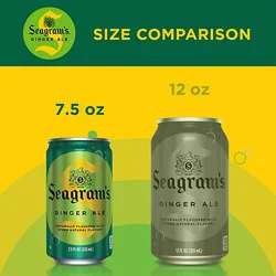 Seagrams Soda Pop Ginger Ale In Mini Cans - 6-7.5 Fl. Oz.