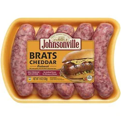 Johnsonville Cheddar Bratwurst Brats 5 Links - 19 Oz