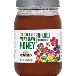 Madhava Honey Organic Very Raw Unfiltered - 22 Oz