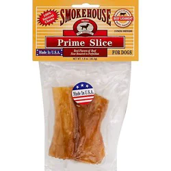 Smokehouse Dog Treats Prime Slice Beef Ligament Medium 2 Count - 1.6 Oz