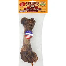 Smokehouse Dog Treats Pork Bone Porky Bone - 6.5 Oz