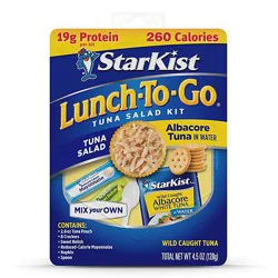 Starkist Lunch To-Go Mix Your Own Tuna Albacore In Water - 4.1 Oz