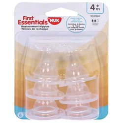Nuk First Essentials Fast Flow Silicone Nipple - 6 Count