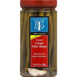 Tillen Farms Dilly Beans Pickled Crispy Extra Mild - 12 Oz