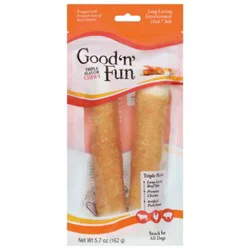 Good 'n' Fun Triple Flavor Chews Rawhide For Dogs - 2- 5.7 Oz