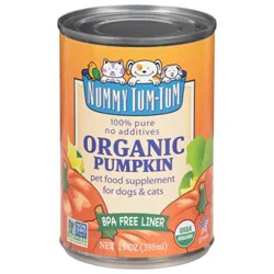 Nummy Tum Tum Pet Food Supplement Organic For Dogs & Cats Pumpkin Can - 15 Oz