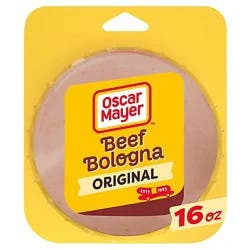 Oscar Mayer Beef Bologna Sliced Lunch Meat Pack - 16 Oz