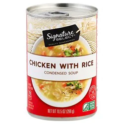 Signature Select Chicken With Rice Condensed Soup - 10.5 Oz