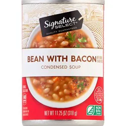 Signature Select Condensed Bean With Bacon Soup - 11.25 Oz