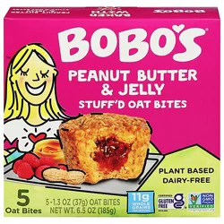 Bobos Bobos Bites Peanut Butter & Jelly - 5-1.3 Oz