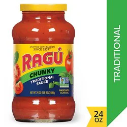 Ragu Chunky Traditional Pasta Sauce - 24 Oz