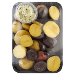 Fresh Cut Potato Medley With Roasted Garlic Herb Butter - 12 Oz