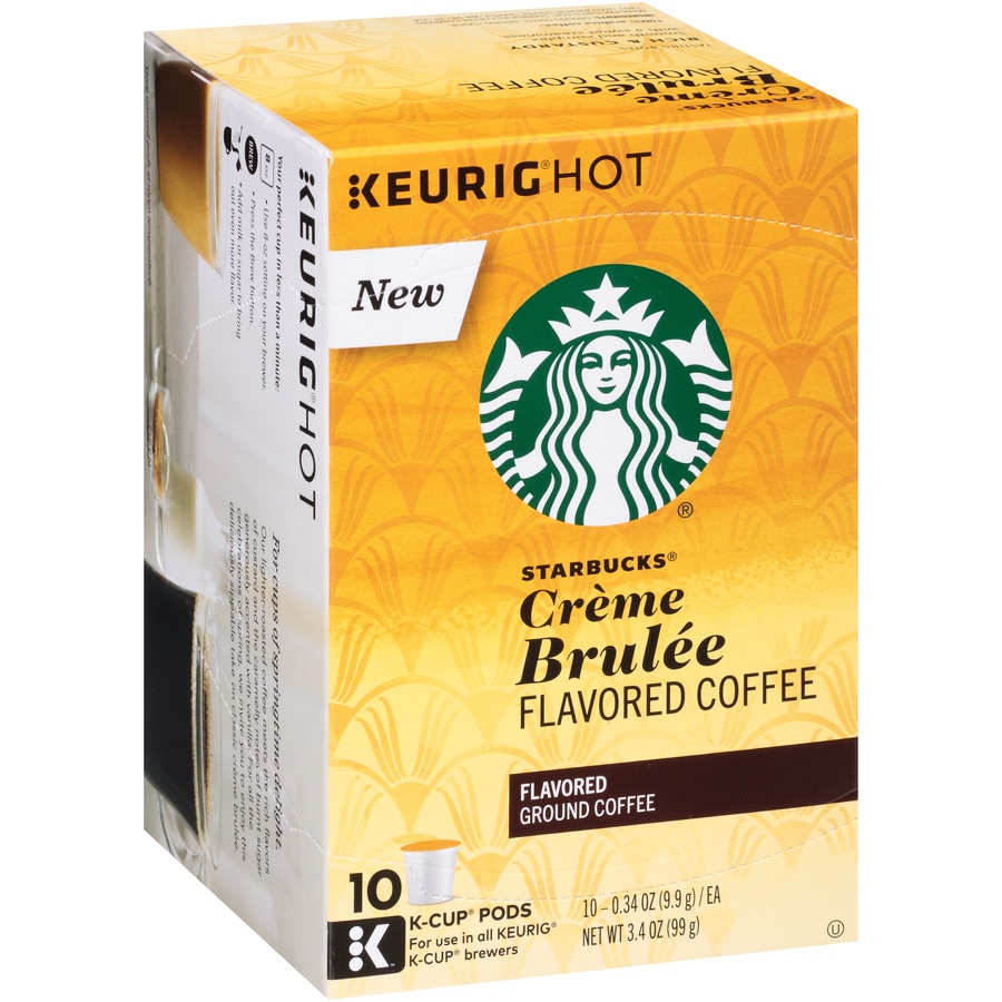 Starbucks KCup Coffee Pods—Crème Brûlée Flavored Coffee—Naturally
