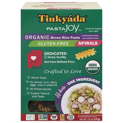 Tinkyada Pasta Joy Ready Brown Rice Pasta Organic Spirals Bag - 12 Oz