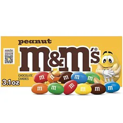 M&m's Peanut Chocolate Candy Box - 3.1 Oz