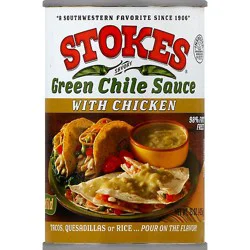 Stokes Green Chile Sauce With Chicken Mild Can - 15 Oz
