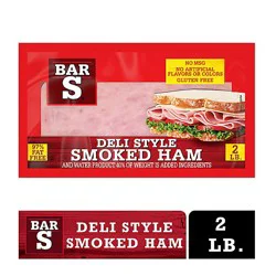 Bar-S Ham Deli Style Smoked Family Pack - 32 Oz