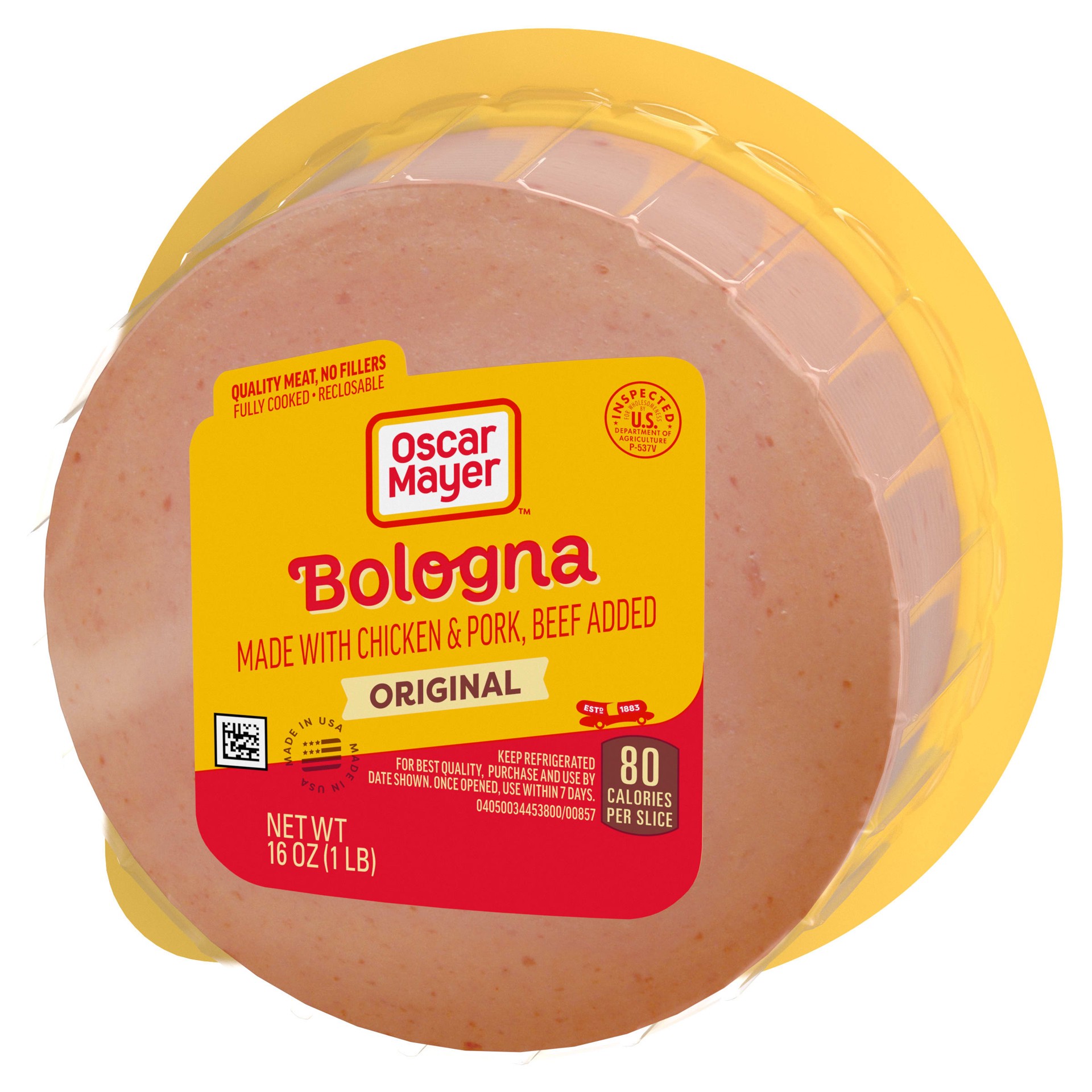slide 2 of 8, Oscar Mayer Bologna Made With Chicken Pork And Beef Added Sliced Lunch Meat Pack - 16 Oz, 16 oz