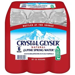 Crystal Geyser Spring Water Natural Alpine - 6-16.9 Fl. Oz.