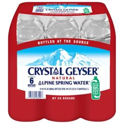 Crystal Geyser Spring Water Natural Alpine - 6-16.9 Fl. Oz.