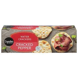 Signature Select Crackers Water Cracked Pepper - 4.25 Oz