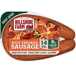 Hillshire Farm Smoked Hot Sausage- 14 Oz