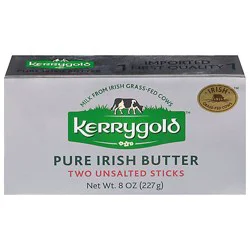 Kerrygold Butter Pure Irish Two Sticks Unsalted - 8 Oz
