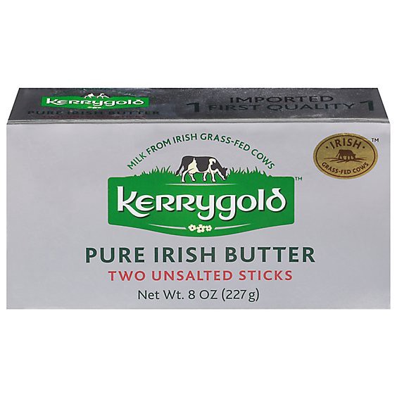 slide 1 of 1, Kerrygold Butter Pure Irish Two Sticks Unsalted - 8 Oz, 8 oz