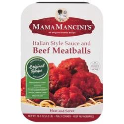 Mama Mancinis Slow Cooked Italian Sauce And Meatballs - 16 Oz
