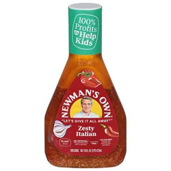 Newmans Own Zesty Italian - 16 Fl. Oz.