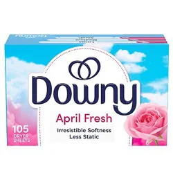 Downy Fabric Softener Dryer Sheets April Fresh - 105 Count