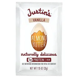 Justins Almond Butter Vanilla - 1.15 Oz