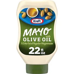 Kraft Mayo With Olive Oil Reduced Fat Mayonnaise Bottle - 22 Fl. Oz.