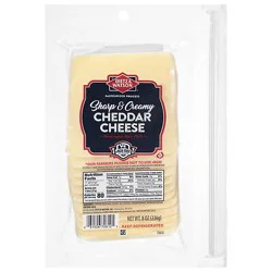 Dietz & Watson C-Sharp White Cheddar Cheese Pre-Sliced - 8 Oz