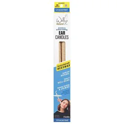 Wally Ear Candle Beeswax Plain - 2 Count