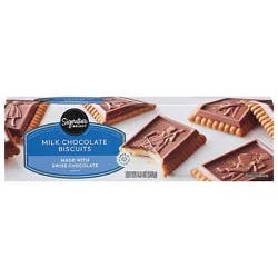 Signature Select Biscuits Swiss Milk Chocolate - 5.3 Oz