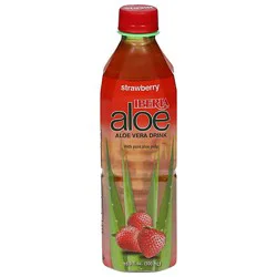 Iberia Drink Aloe Vera Strawberry Bottle - 16.9 Fl. Oz.