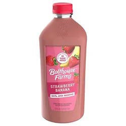 Bolthouse Farms 100% Fruit Juice Smoothie + Boosts Strawberry Banana - 52 Fl Oz