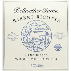 Bellwether Farms Ricotta Whole Milk - 12 Oz