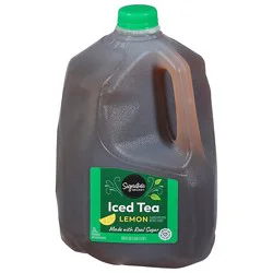 Signature Select Lemon Flavored Sugar Added Iced Tea - 128 Fl. Oz.